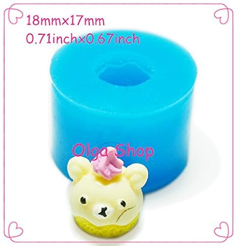 leshopdolga g072moule Fimo Molde Silicona Gateau Kawai (18 x 17 mm ...