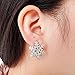 Bling Snowflake Clip on Earrings For Women Girls Christmas Gifts Alloy RareLove