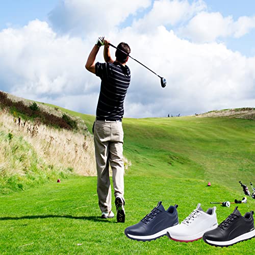 EIKUINV Spikeless Waterproof Mens Golf Shoes Comfort Breathable Golf