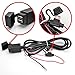 DecoStain 3.1Amp Motorcycle USB Charger Kit Inline Fuse Dual Waterproof Port Phone GPS Gopro
