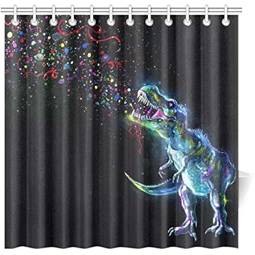 dinosaur shower curtain
