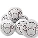 NuVur All Natural Wool Dryer Balls Organic Fabric Softener Laundry - 6 Pack XL - Reusable Reduce Wrinkle Quicker Drying Time Anti-Static Large Clothes Drying Ball (3 Grey 3 White)