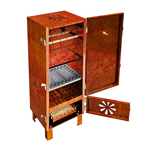 Firend Räucherofen/Räucherkammer aus Cortenstahl Premium + Zubehör