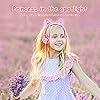 Kids-Cat-Ear-Headphones-for-Girls-Tablet-School-Supplies-Gifts-Light-Up-Wired-Adjustable-Kids-Headphones-Foldable-Over-Ear-Game-Headset-for-Travel-Birthday-ChristmasPeach esonstyle Kids Headphones for Girls, Cat Ear Headphones with Led Light and Volume Limit, Wired Foldable Headphones On…
