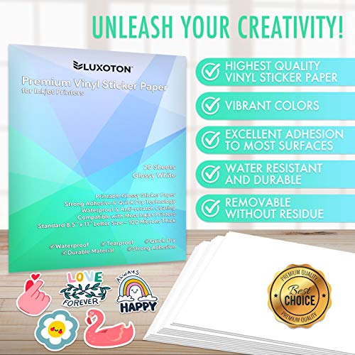 shiny printable vinyl