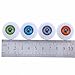 DECORA 4 Pairs of 4 Colors 26mm Half Round Acrylic Doll Bear Craft Plastic Eyeballs(8pcs)