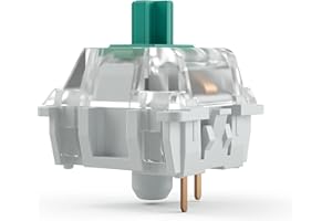 Glorious Gateron Green Mechanical Keyboard Switches (120 Pack) - Clicky & Tactile for Precise Typing - 80g Actuation Force