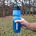 Rivka™ 24-Sur Survival Water Filter Bottle w High Performance Ionic Filtration System - 100Gal Cartridge Capacity - Made in USA - 24oz. BPA Free