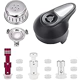 Steam Release Handle,Float Valve Replacement Parts with Anti-Block Shield For Instant Pot IP-LUX Mini,IP-LUX50,IP-LUX60 and I