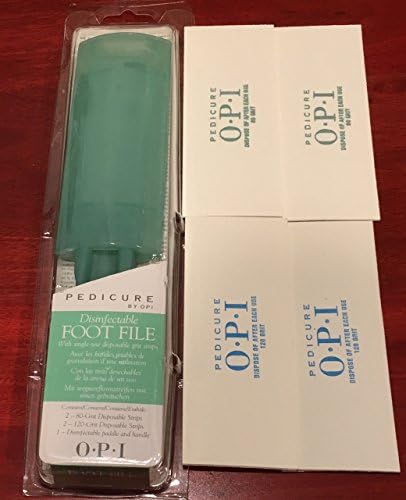 Pedicure Disinfectable Foot File with Disposable Grit Strips 1Ct/Pk