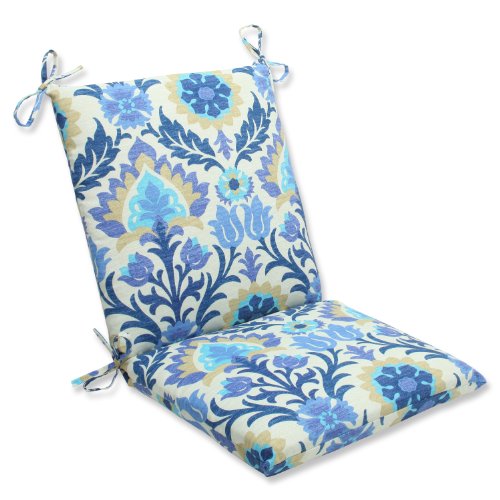 Pillow Perfect Outdoor Santa Maria Squared Corners Chair Cushion, Azure