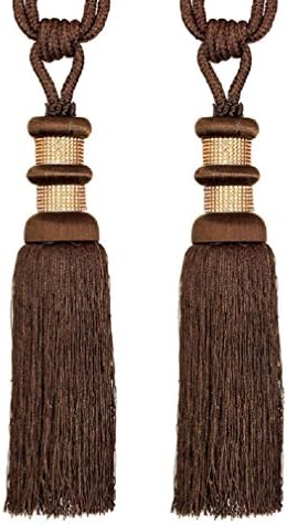 1 Pair of Large Luxury Acrylic Diamante Curtain Rope Tie Back Tassels for 9 Colors