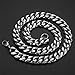 Mens Stainless Steel Silver Tone 15MM 27