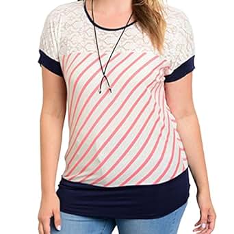 Womens Plus Size Fashion Top, 1XL, 2XL, 3XL Size at Amazon