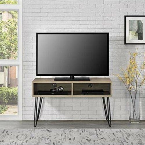 Industrial Retro Style Flat Panel 42" Rustic Oak TV Stand