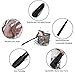 PLUSINNO Fishing Net Fish Landing Net, Foldable Collapsible Telescopic Pole Handle, Durable Nylon Material Mesh, Safe Fish Catching or Releasing