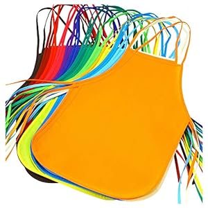 Amoboo kinderschorten, 12 stuks, kinderschort en kinderkookschort om te tekenen, schilderen, bakken en koken – van 2 tot…