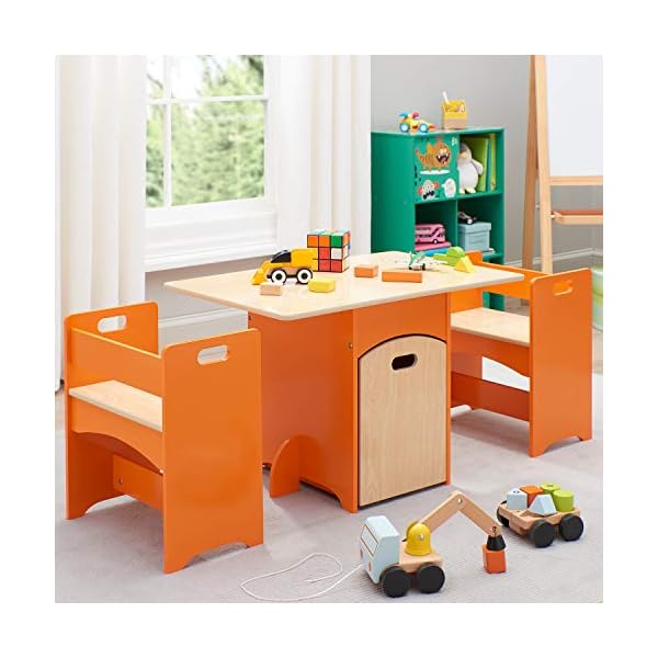 kids table and bench set