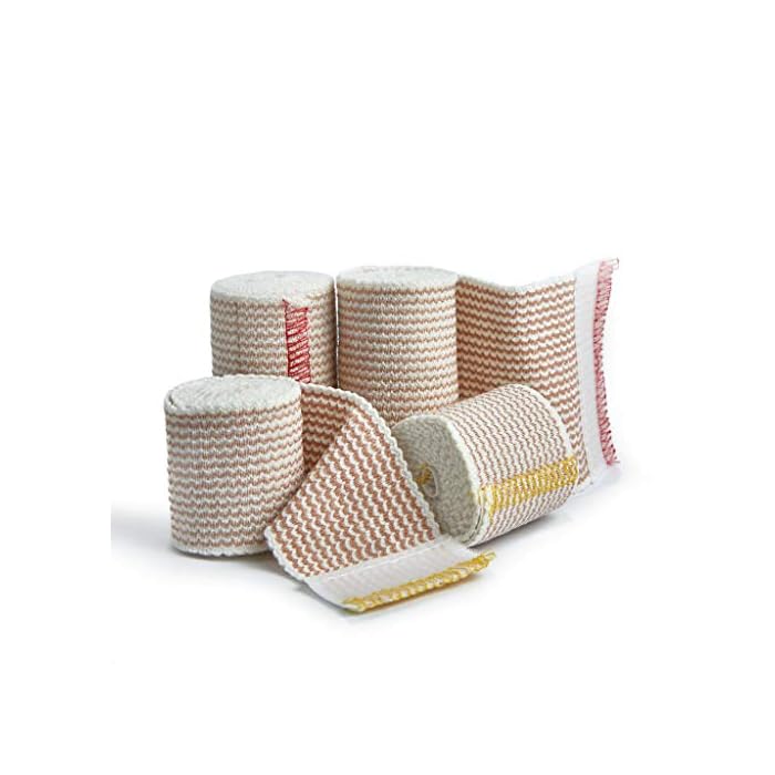Elastic Bandage Wrap – 4 Pack Premium Elastic Bandages with Velcro Closure | 2 Rolls of Each Size (2 Inch x 4.6 Meter…