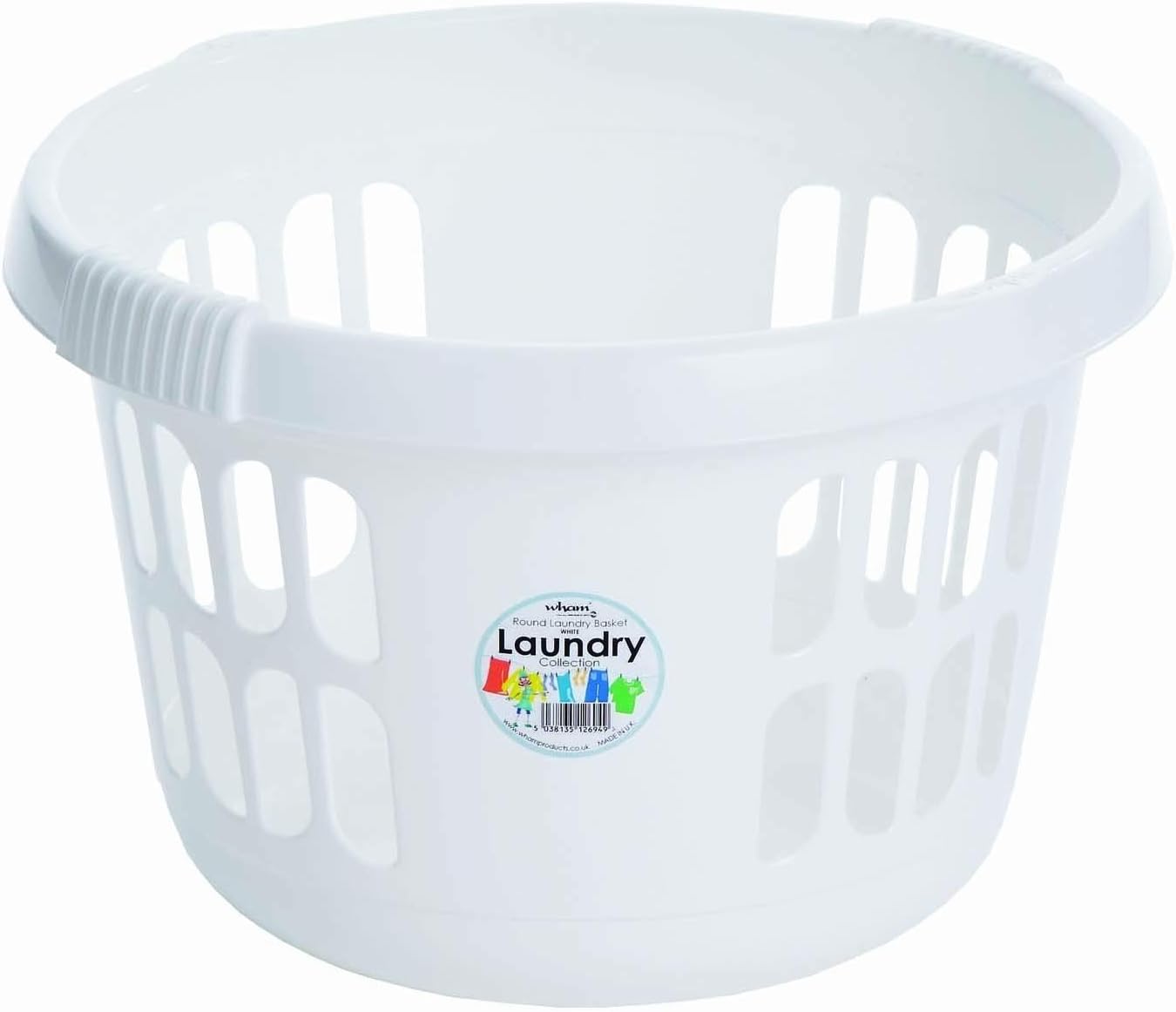 2 x Round Laundry Basket Colour White Amazon.co.uk DIY & Tools