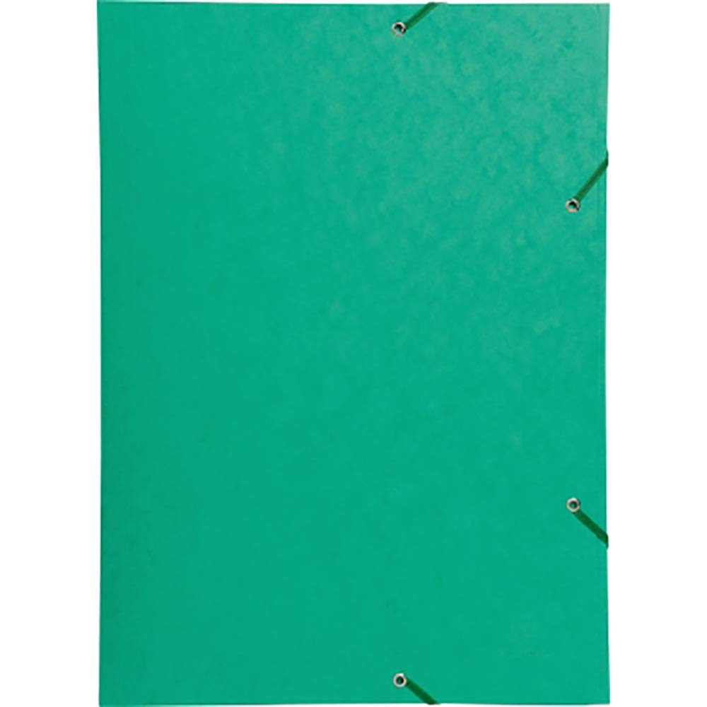 Exacompta - Ref 59515E - Elasticated 3-Flap Folder - Suitable for A3 Documents, 600gsm Gloosy-Coated Card, Suitable for Transporting Sketches & Artwork - Green — image 1