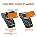 RFID Blocking Card, Fuss-Free Protection Entire Wallet & Purse Shield, Contactless NFC Bank Debit Credit Card Protector Blocker (Orange)
