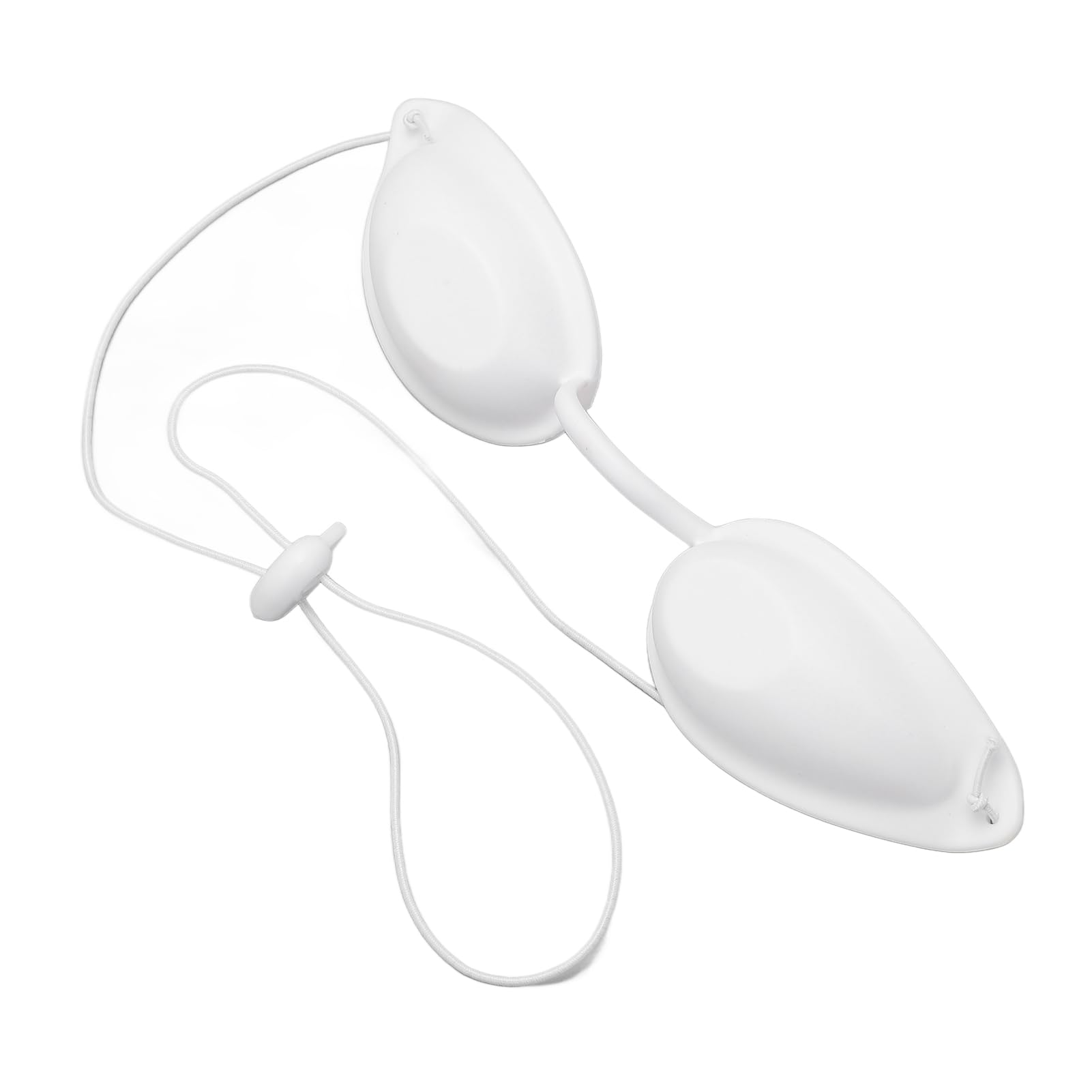 SEAFRONT Beauty Goggles Safety Glasses White TPU Eyewear with Storage Bag for Salon Sunbathing