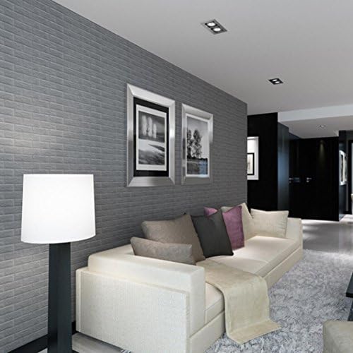 MEIbax New PE Foam 3D Wallpaper DIY Wall Stickers Wall Decor Embossed Brick Stone