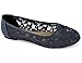 Greatonu Women Shoes Cut Out Slip On Synthetic Lace Ballet Flats