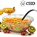 CSBD Punch Bowl 2 Gallon Premium Quality Plastic With 5 oz Ladle