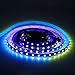 Aclorol WS2811 Addressable LED Strip 5050 RGB 5m 300LEDs Flexible Rope Light Dream Color Non-Waterproof Black PCBDC 12V