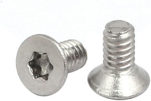 Sourcingmap M2x4mm T6 304 Stainless Steel Flat Torx Head Screw 20pcs, Silver - Image 3