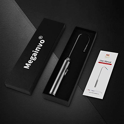 Torch Lighter Butane Gas Lighter Jet Flame Flexible Long Neck Refillable Fire Lighter for Grill Gas Hob Stove Oven Wood Fireplace BBQ Camping Gas Fire Pit Fire Pot Metal Lighter(Butane Not Included) - Thumbnail 7