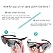 poshei P02 Polarized Sports Sunglasses with 5 Set Interchangeable Lenses for Biking Fishing Running Driving Golf Baseball (Red)