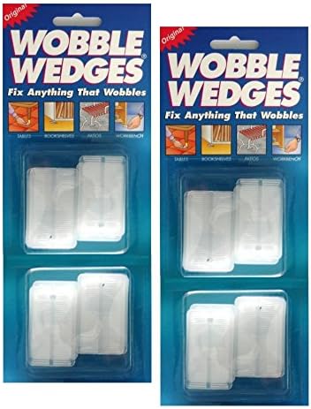 Hard Plastic Wobble Wedges / Leveling Shims, 24-Pieces
