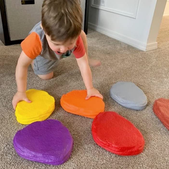 JumpOff Jo RockSteady Foam Stepping Stones Set of 10 Balance Blocks