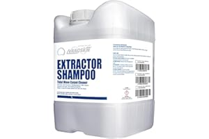 Nanoskin EXTRACTOR SHAMPOO Low Foaming Carpet Cleaner 5 Gallons - Machine Use Upholstery Cleaner, Stain Remover & Odor Eliminator on Rug Car Upholstery Carpets | For Automotive, Home, Office & More