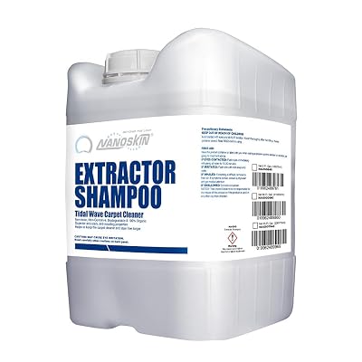 Nanoskin EXTRACTOR SHAMPOO Low Foaming Carpet Cleaner 5 Gallons - Machine Use Upholstery Cleaner, Stain Remover & Odor Eliminator on Rug Car Upholstery Carpets | For Automotive, Home, Office & More