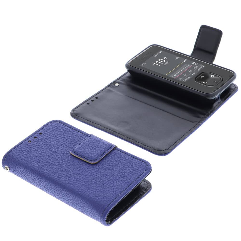 foto-kontor Bag compatible with Dexcom G7 / One+ Book Style blue case protection cover book