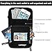 Travel Neck Wallet RFID Blocking Passport Holder Hidden Security Stash for Men Women Kids, Money Document Phone Credit Card Holder, Bonus 10 Sleeves, Black