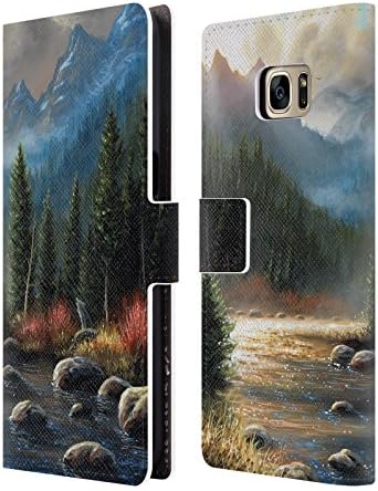 Official Chuck Black The Calling Landscape Leather Book Wallet Case Cover For Samsung Galaxy S7 edge