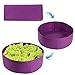 pannow Raised Garden Bed, Fabric Raised Planting Bed Round Garden Grow Bag for Herb Flower Vegetable Plants (Dia 24” x H 8”, Purple)thumb 1