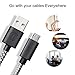 Micro USB Cable, 6ft+10ft (3 pack) Double Side Extra Long Micro USB to USB 2.0 Cable, A Male to Micro B Sync and Charging Cord for Android/Samsung/HTC/Windows/MP3/Camera and More(Grey)