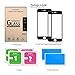 (Pack of 2) Screen Protector for iPhone 7 Plus 8 Plus, Akwox Full Cover iPhone 7 Plus 8 Plus Tempered Glass Screen Protector with ABS Curved Edge Frame, Anti-Fingerprint (Black)