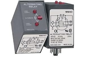 SSAC - ARP43S - Alternating Sequencing Relay, 120 VAC, 2C DPDT-X Wired, 10 Amps, Plug-In (8-Pin Octal)