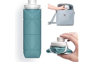 SPECIAL MADE Collapsible Water Bottles Cups Leakproof Valve Reusable BPA Free Silicone Foldable Travel Water Bottle Cup for G