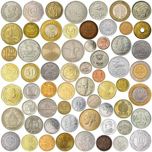 50 Asian Coins Mixed