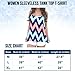 SlickBlue Women's Pattern Flowy Back Bowknot Racerback Tank Tops Black,X-Large