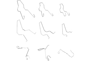 ZZXLLRO 9Pcs Bulb Retaining Spring Clips for H1/H3/H4/H7, Automotive Headlight Bulb Retainers, Universal Car Headlight Clamp Dip Dipped Beam Bulb Holder Clips Accessories