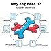 Tough, Durable Dog Chew Toys: Strong Rubber Bone for Large & Medium Dogs or Puppy - Indestructible Toy Bones for Aggressive Chewers - Long Lasting Chews for Boredom, Training & Teething Puppies